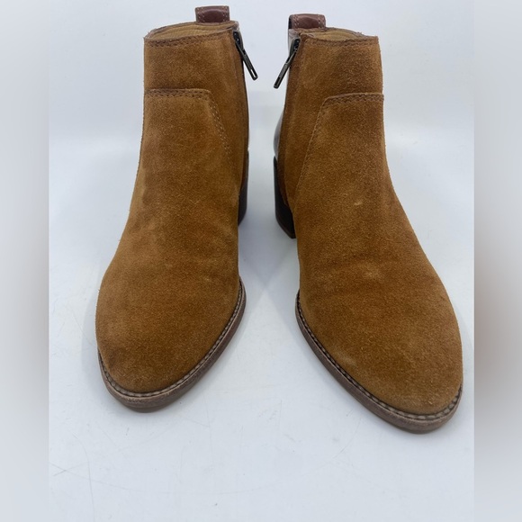 Madewell Asher Bootie Tan suede / leather size 5.5 - Picture 6 of 12